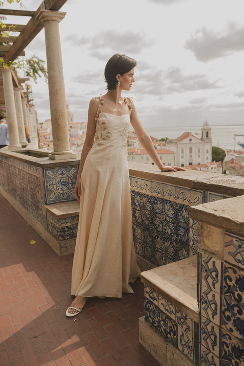 Vestido Flor de Lis Ivory